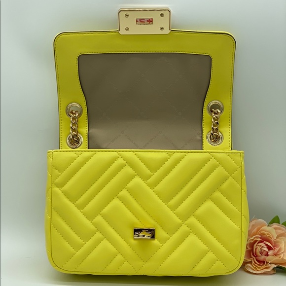 MICHAEL KORS PEYTON MEDIUM SHOULDER FLAP  SUNSHINE - Picture 5 of 14